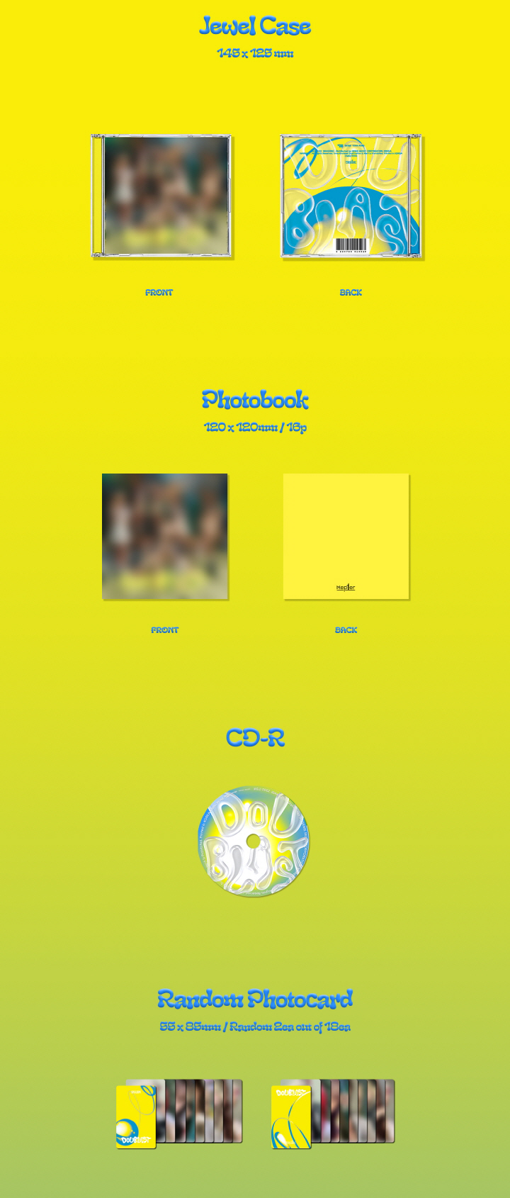 KEP1ER - [DOUBLAST] 2nd Mini Album JEWEL VER